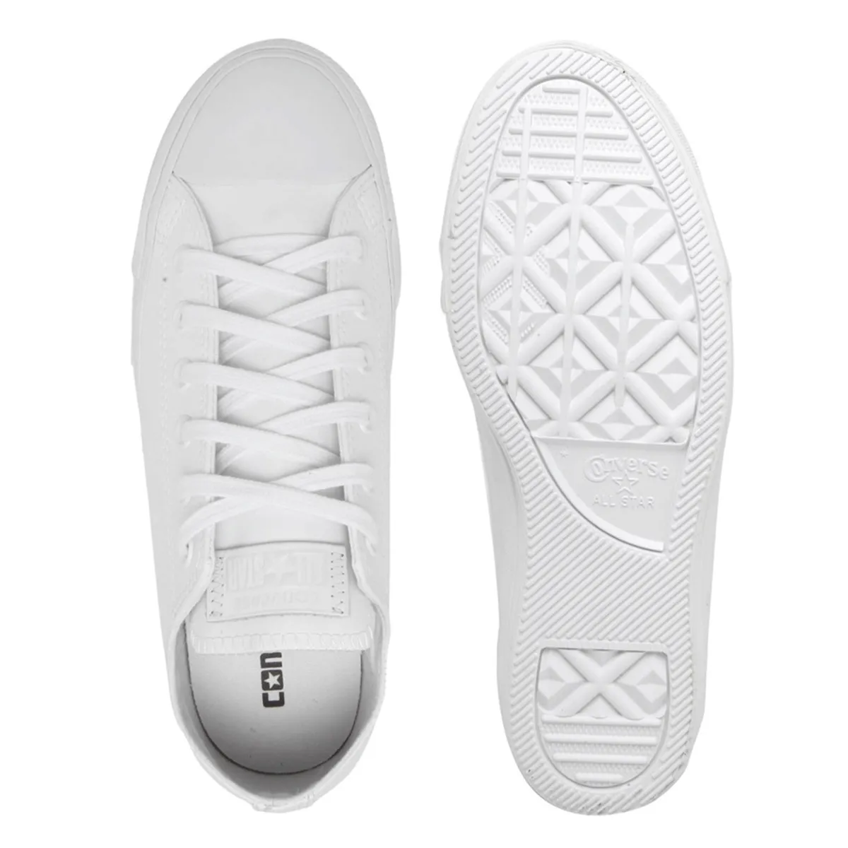 CALZADO CONVERSE ALL STAR CUERO BLANCO ox MONOCHROME ct08260001 