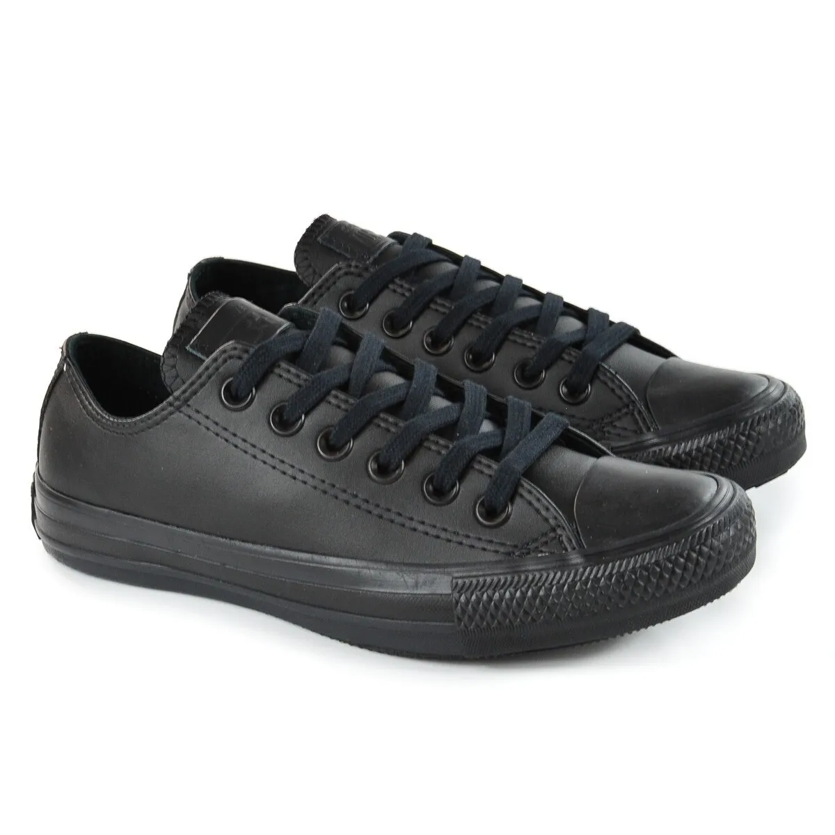 CALZADO CONVERSE CHUCK TAYLOR OX MONOCHROME CUERO NEGRO N50 Cod:ct08260002