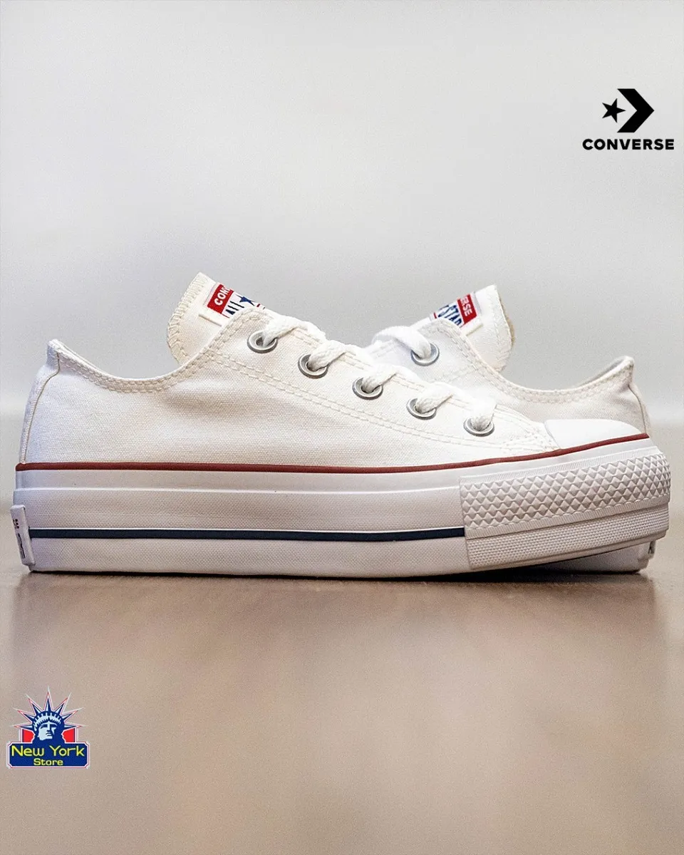CALZADO CONVERSE PLATAFORMA ALTA LIFT OX BLANCO TELA 166587c