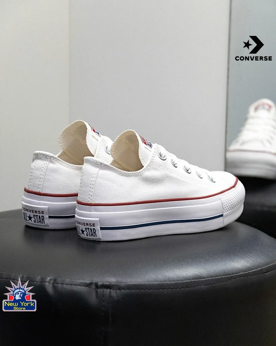 CALZADO CONVERSE PLATAFORMA ALTA LIFT OX BLANCO TELA 166587c