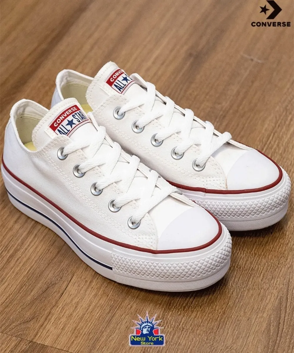 CALZADO CONVERSE PLATAFORMA ALTA LIFT OX BLANCO TELA 166587c
