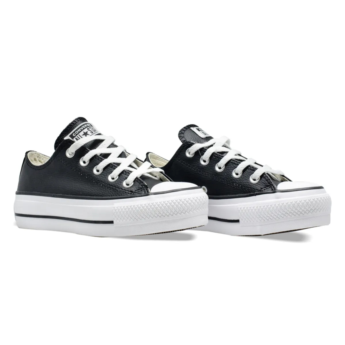 CALZADO CONVERSE PLATAFORMA ALTA OX CUERO NEGRO FEM N56 Cod:CT09830002