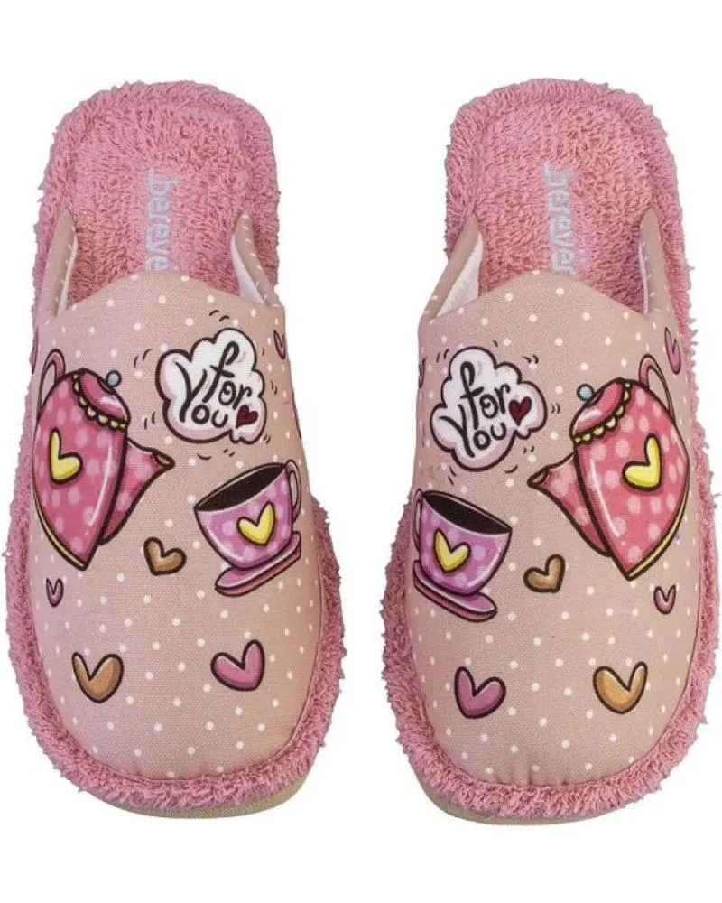 Calzado de casa BEREVERE  de Mujer 4416 ZAPATILLAS DE CASA DE MUJER  ROSA