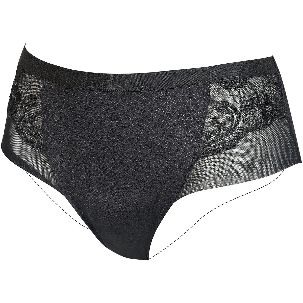 Calzoncillos de cintura alta Caroline  negro