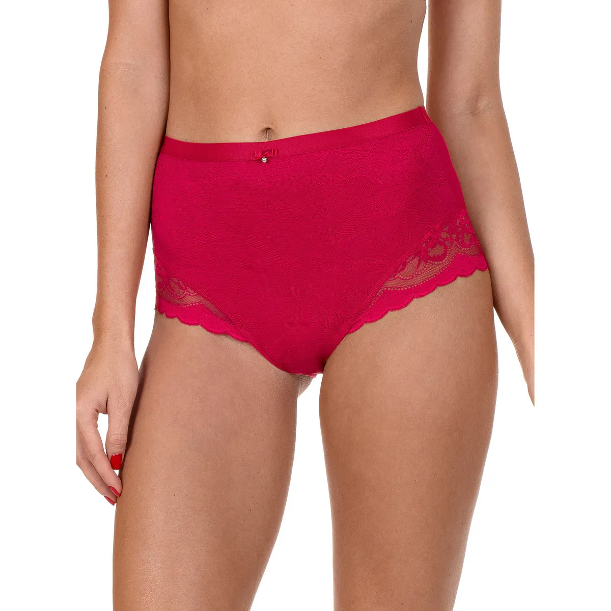 Calzoncillos de cintura alta Evelyn  rojo