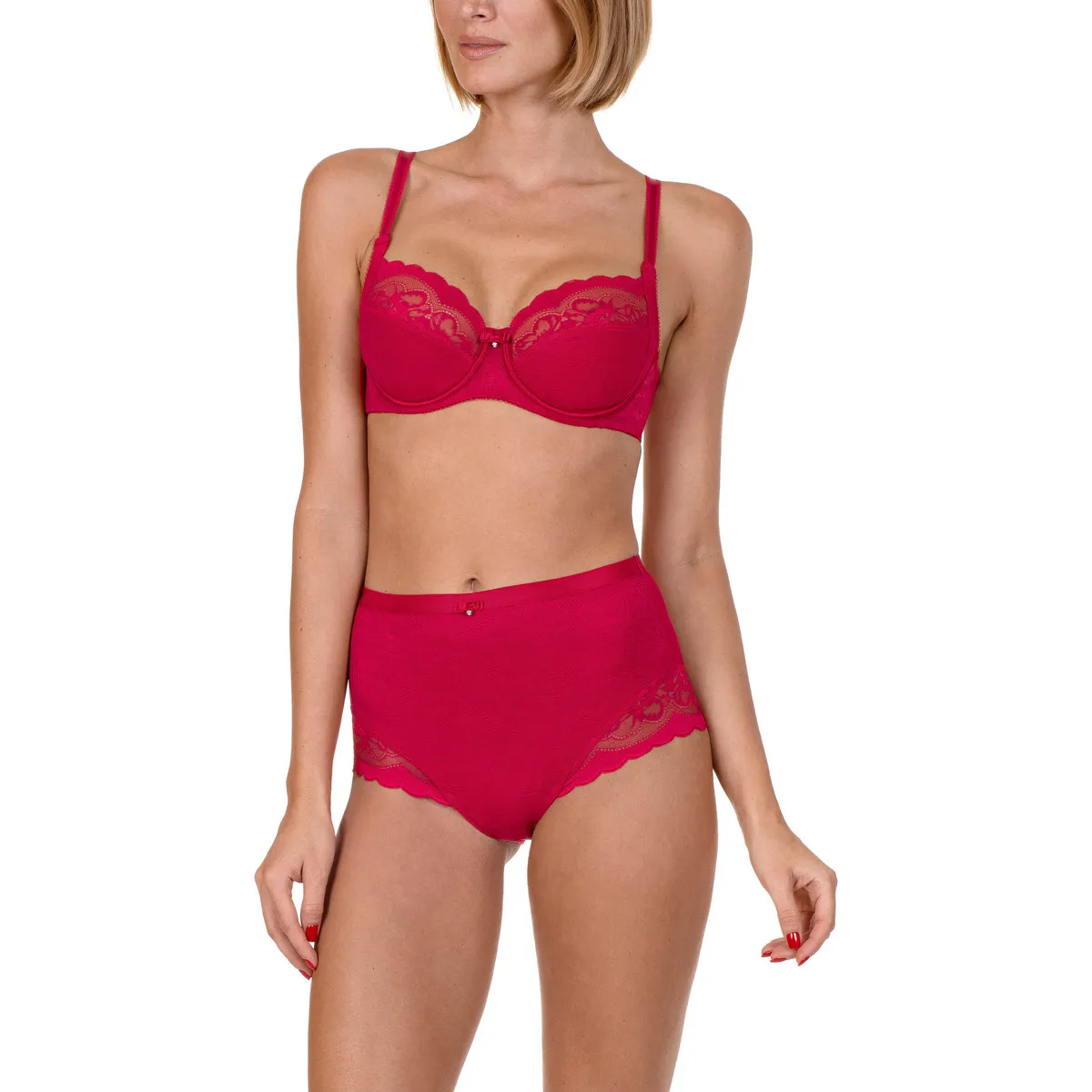 Calzoncillos de cintura alta Evelyn  rojo