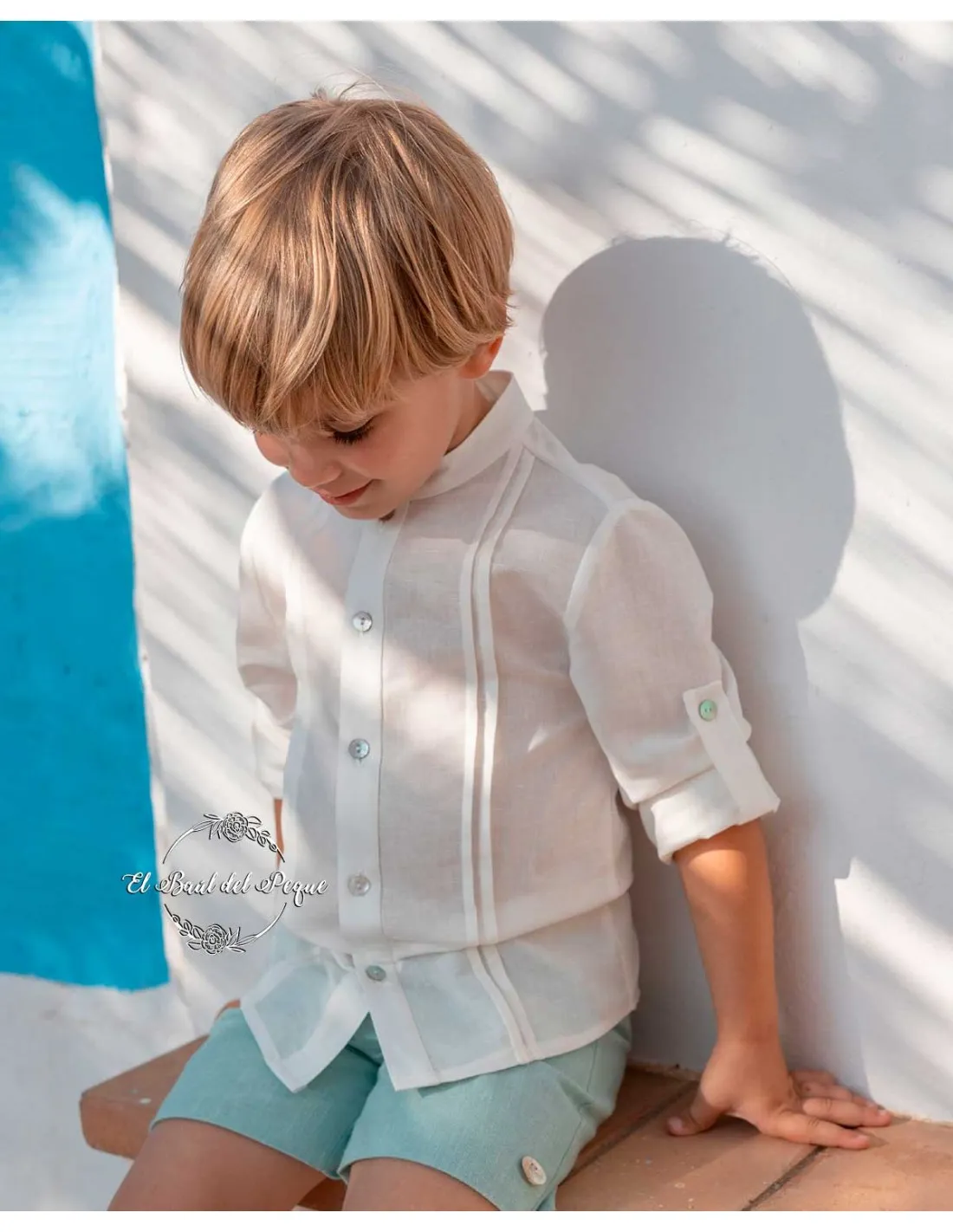 Camisa Lino Niño Ceremonia Basmartí Dafne y Apolo