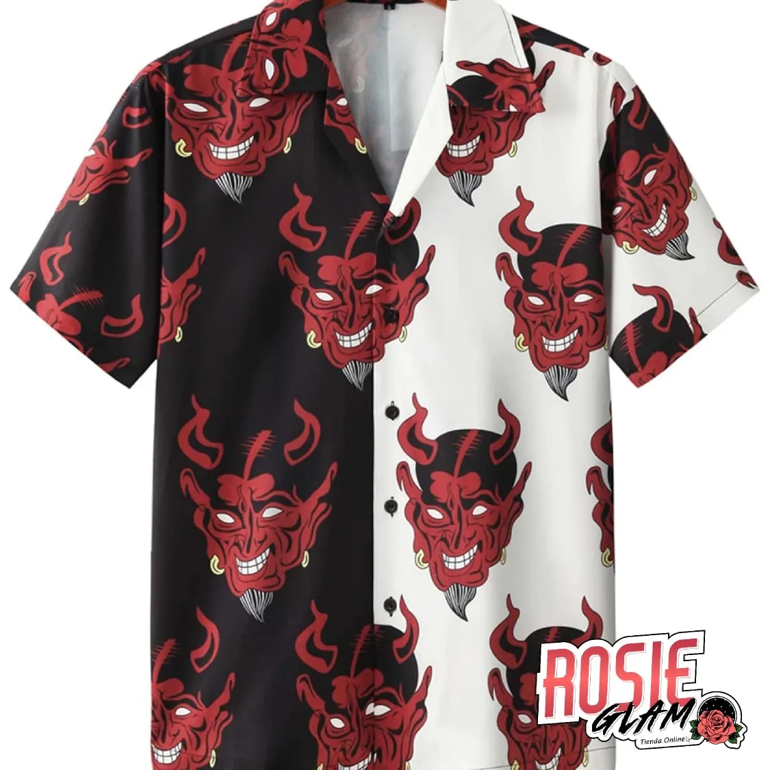 CAMISA MITAD DIABLO  ROSIEGLAM