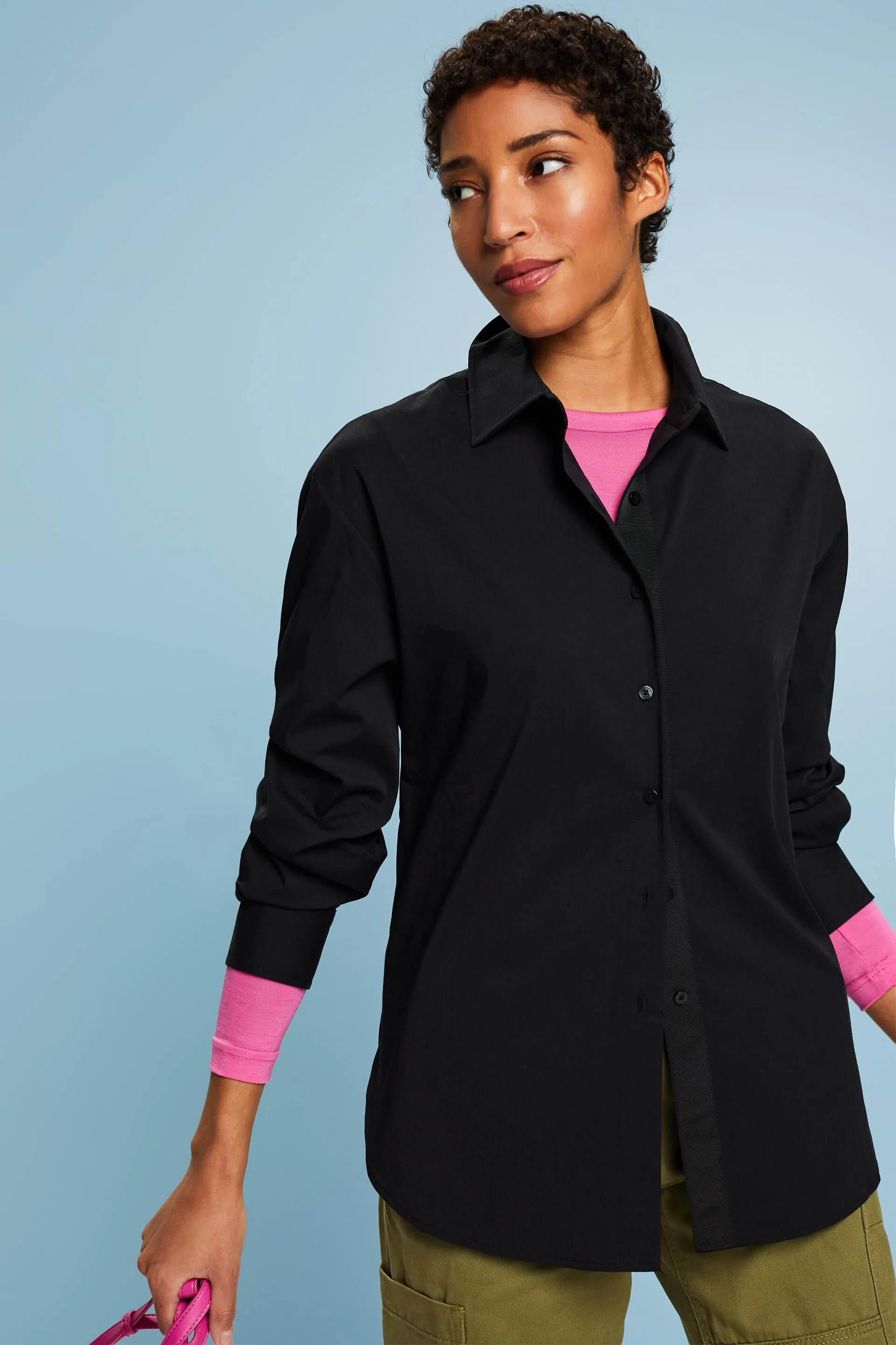Camisa oversize con botones