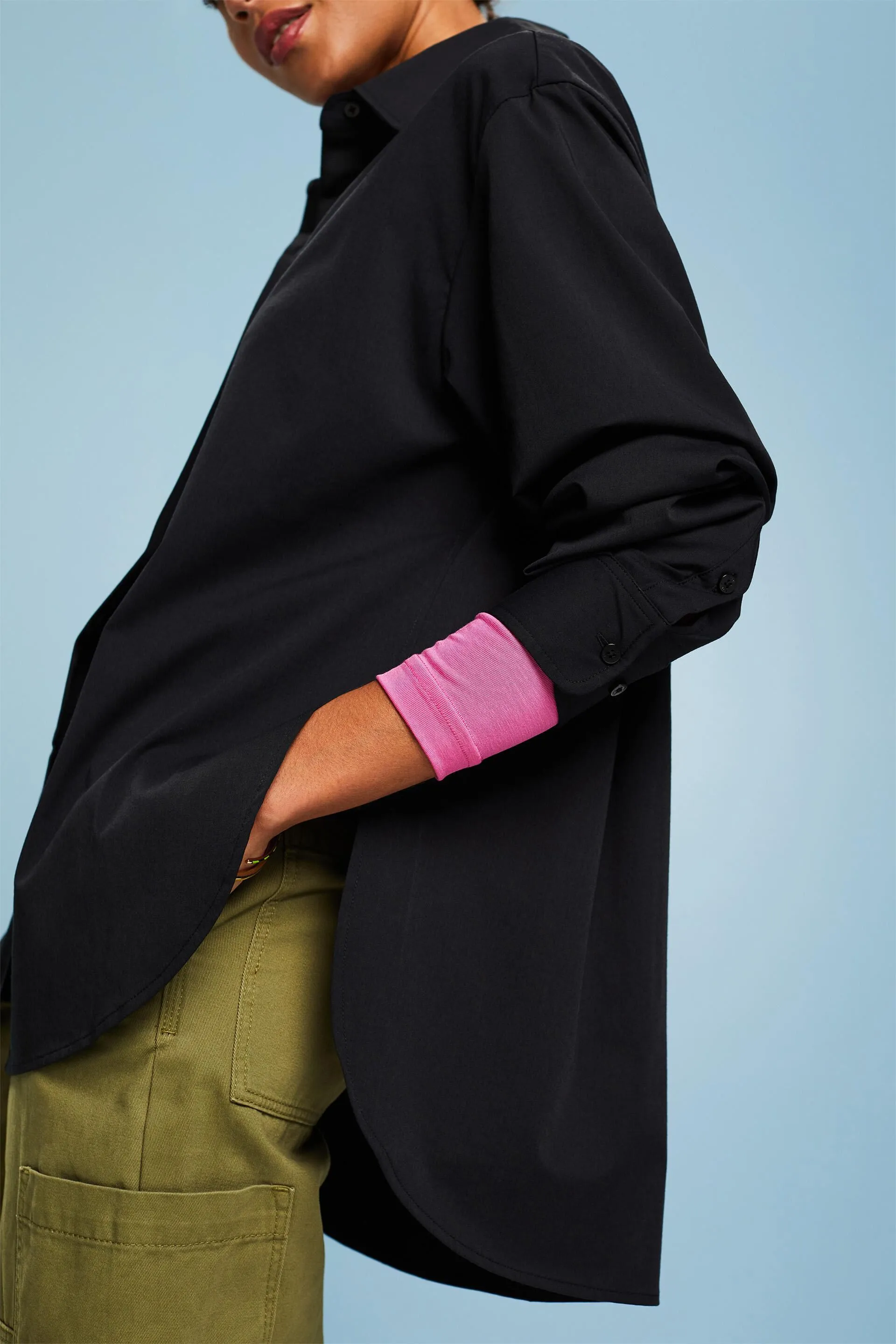 Camisa oversize con botones