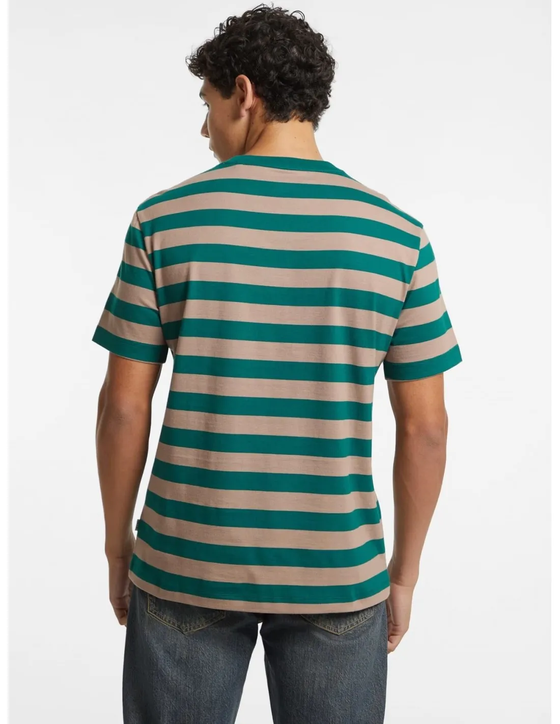Camiseta a rayas con logotipo de Guess Jeans