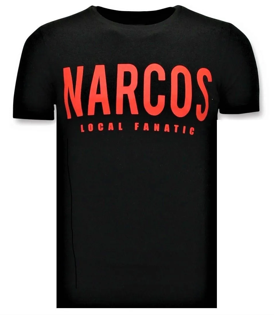 CAMISETA DE HOMBRE  NARCOS PABLO ESCOBAR  NEGRO