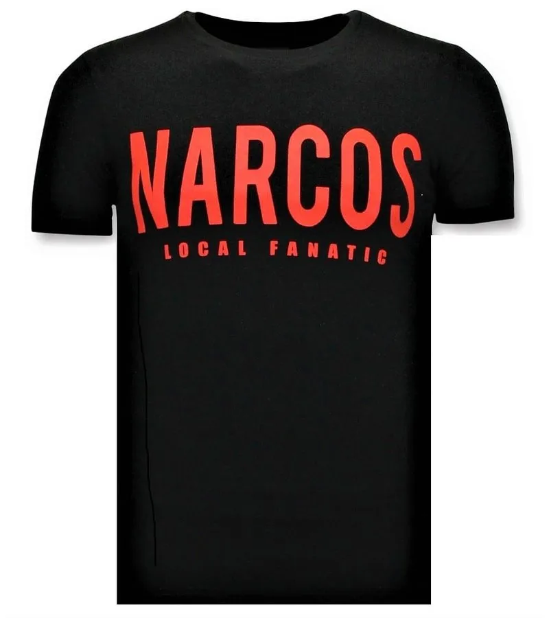 CAMISETA DE HOMBRE  NARCOS PABLO ESCOBAR  NEGRO