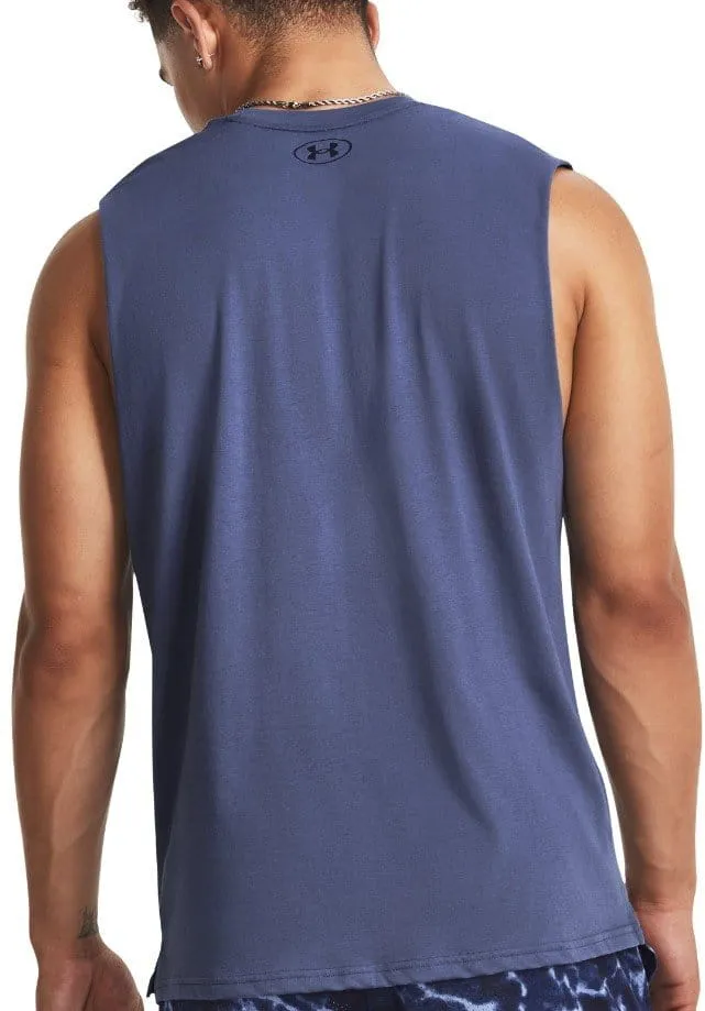 CAMISETA SIN MANGAS UNDER ARMOUR PJT ROCK SMS SL TANKBLU