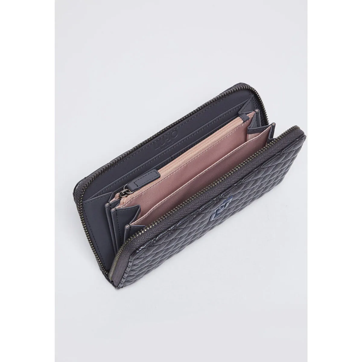 Cartera guateada con cremallera