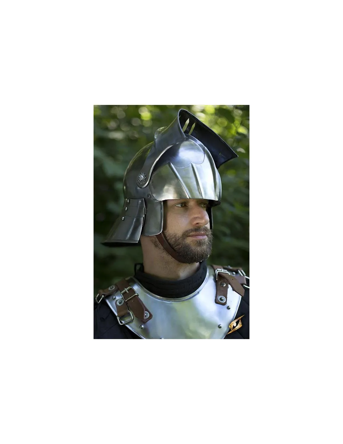 Casco Sallet con visera