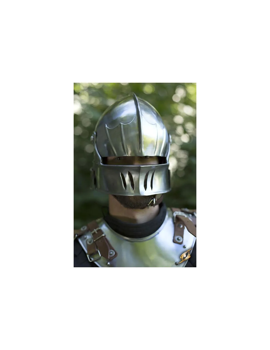 Casco Sallet con visera