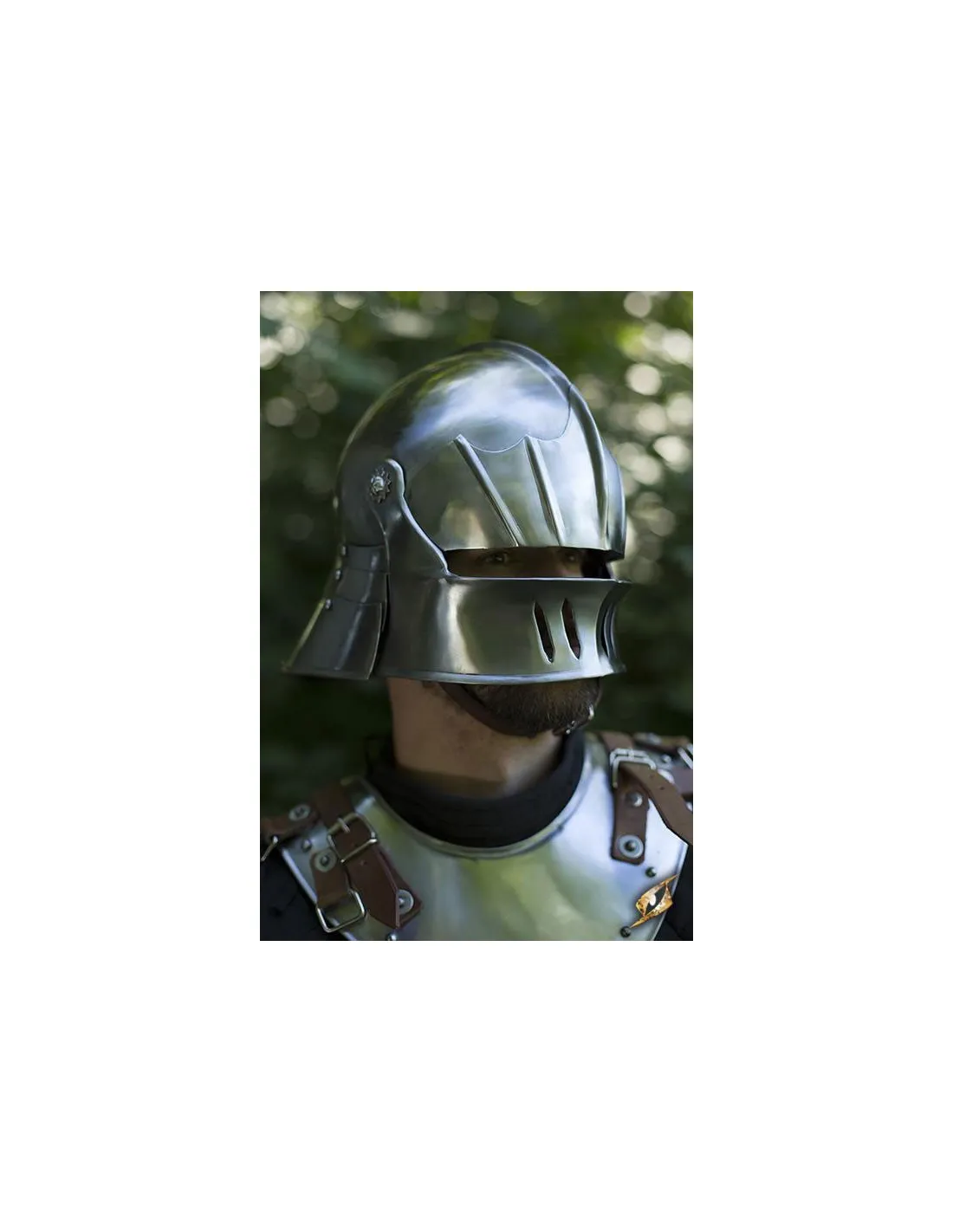 Casco Sallet con visera