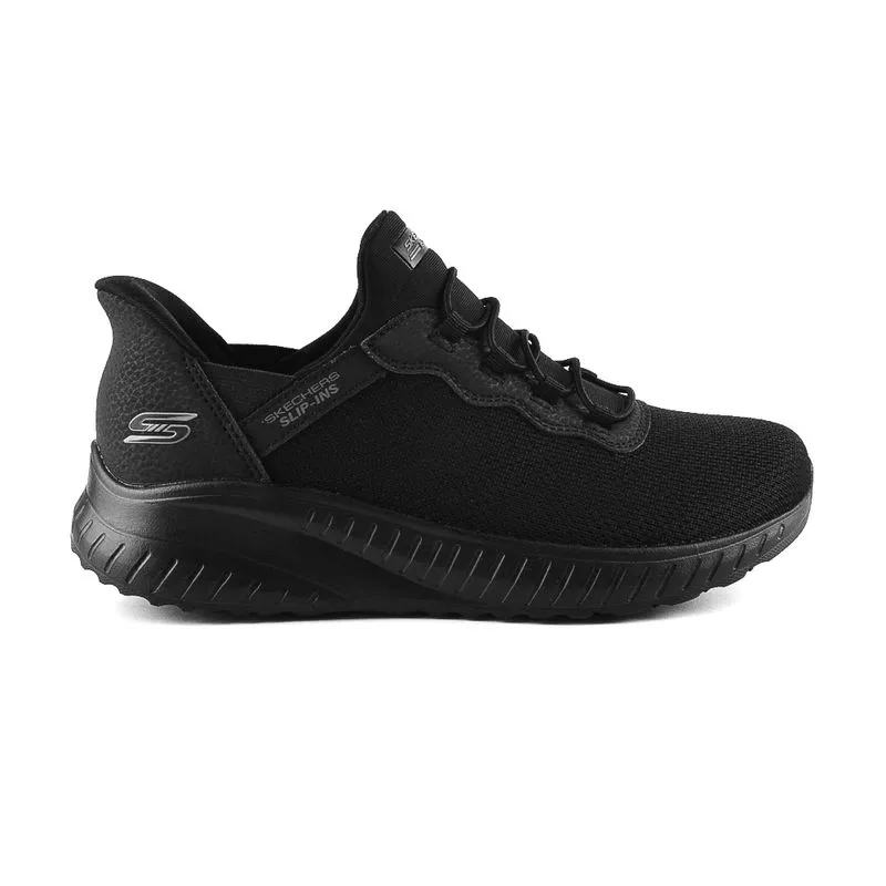 CHAMPION DEPORTIVO SKECHERS SLIPINS BOBS SPORT SQUAD CHAOS DAILY INSPIRATION WIDE FIT HORMA ANCHA BLACK