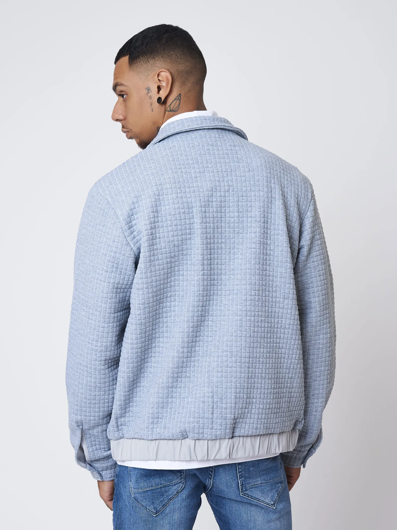 Chaqueta con acolchado cuadrado