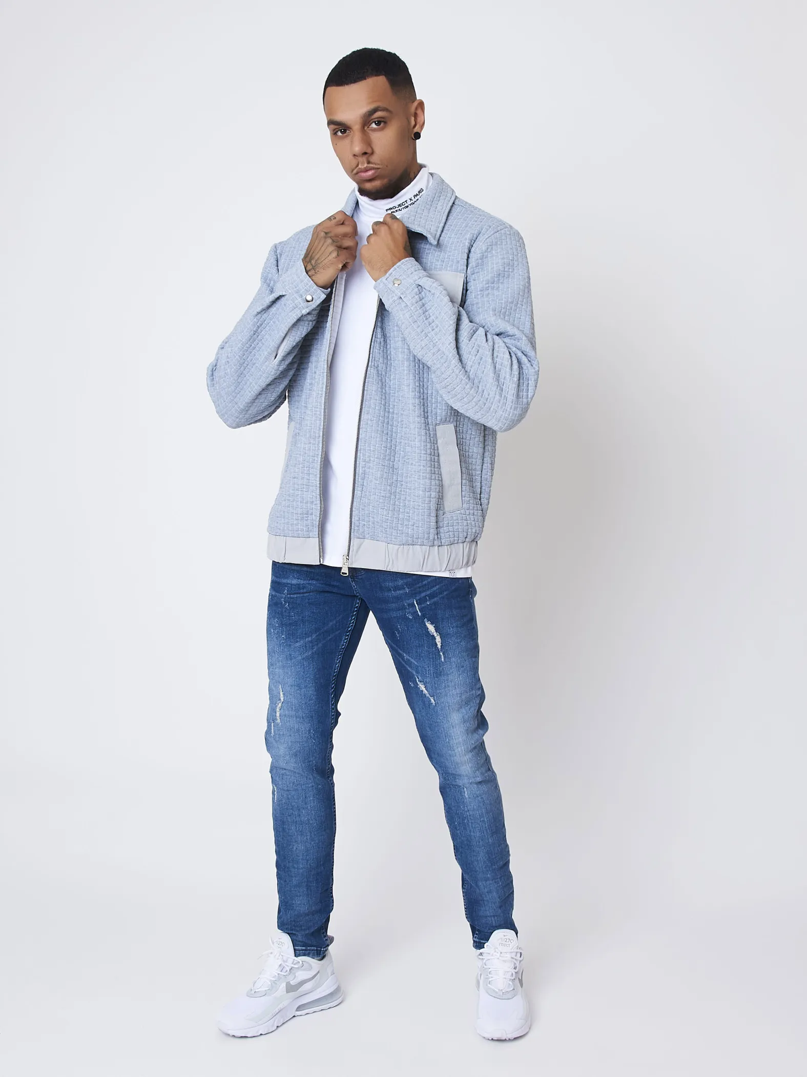 Chaqueta con acolchado cuadrado