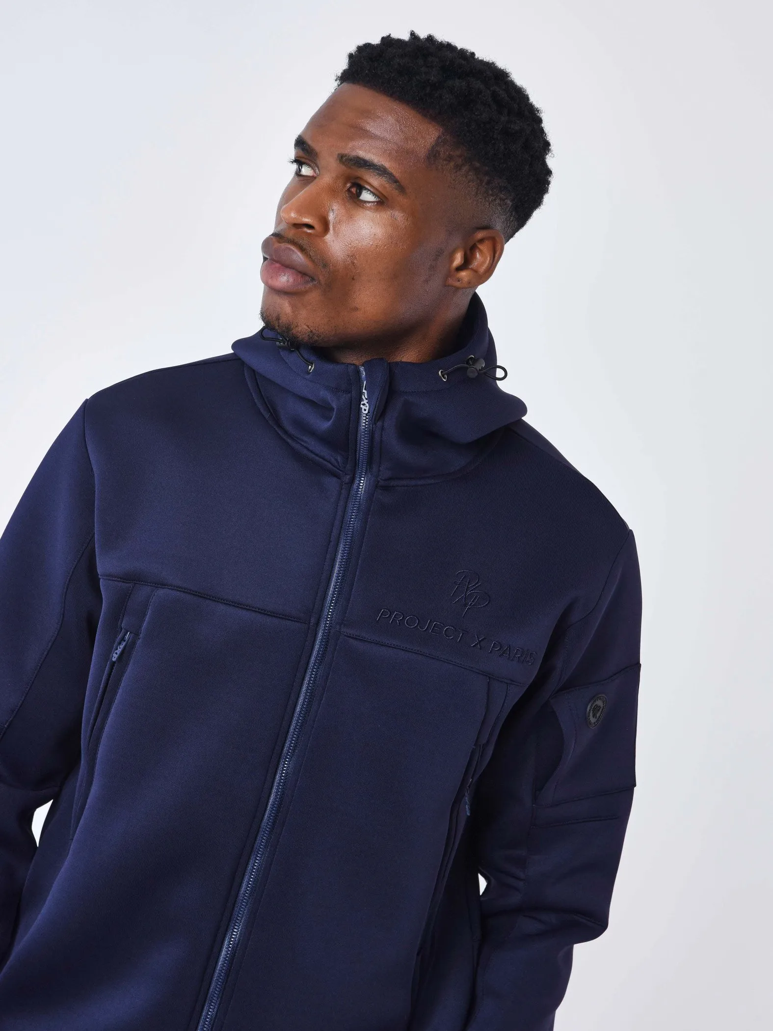 Chaqueta con capucha Techwear