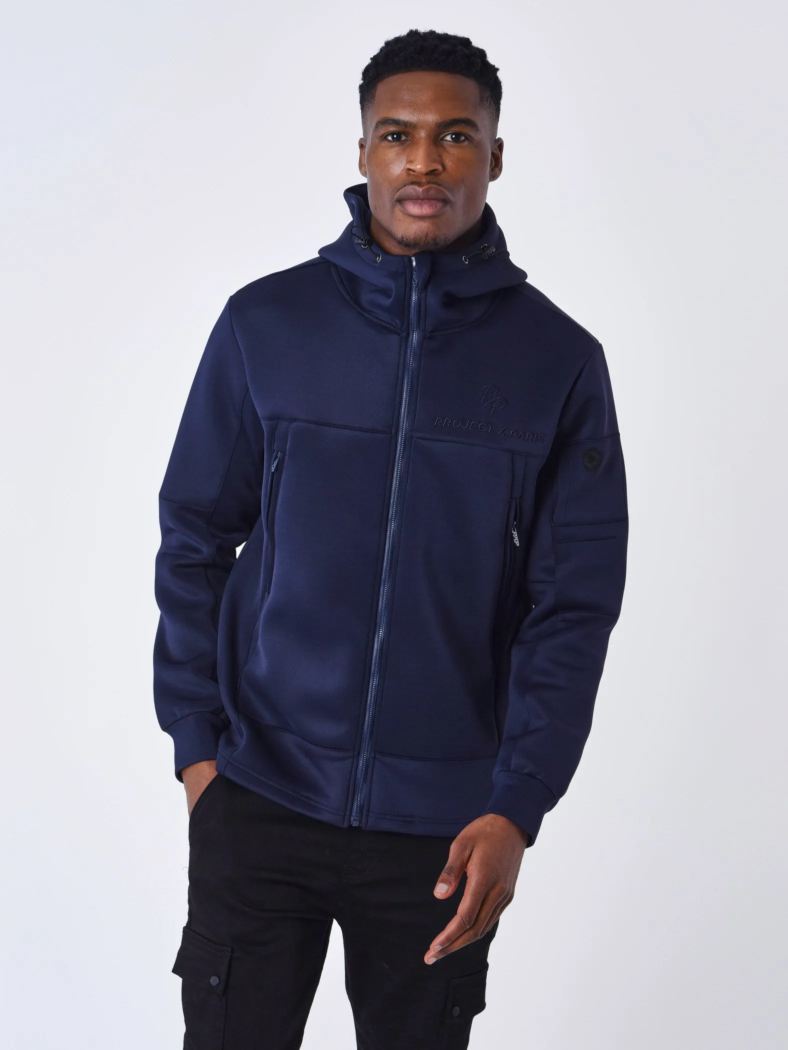Chaqueta con capucha Techwear