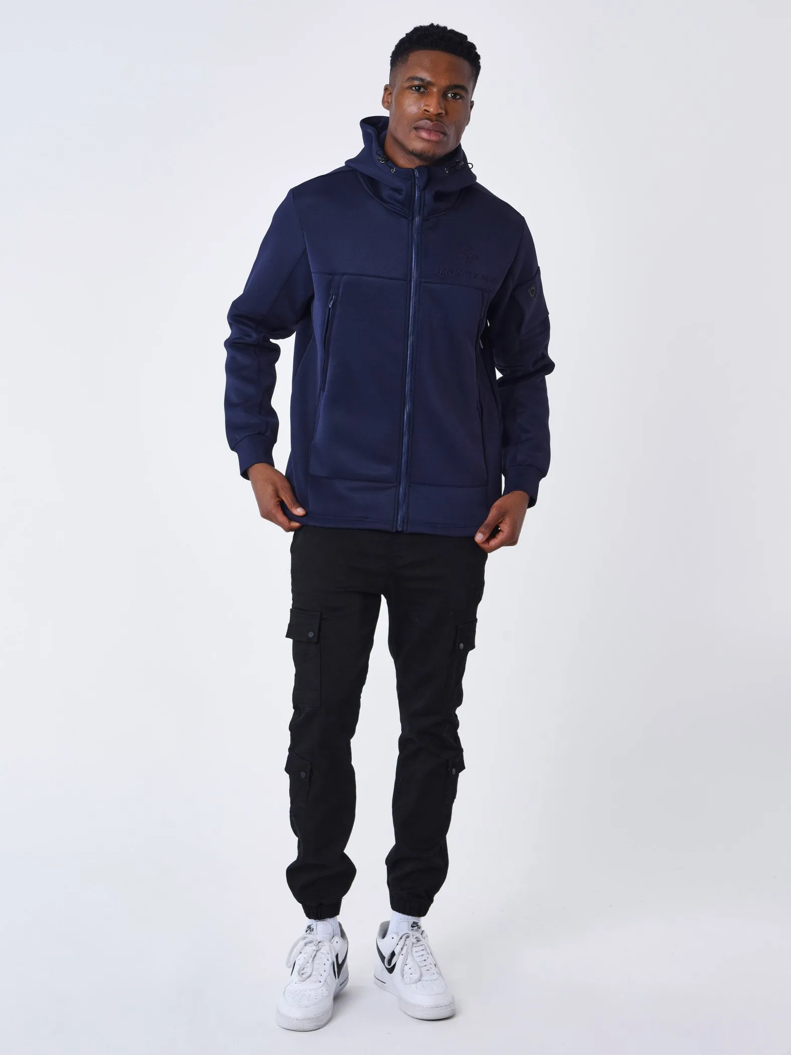 Chaqueta con capucha Techwear