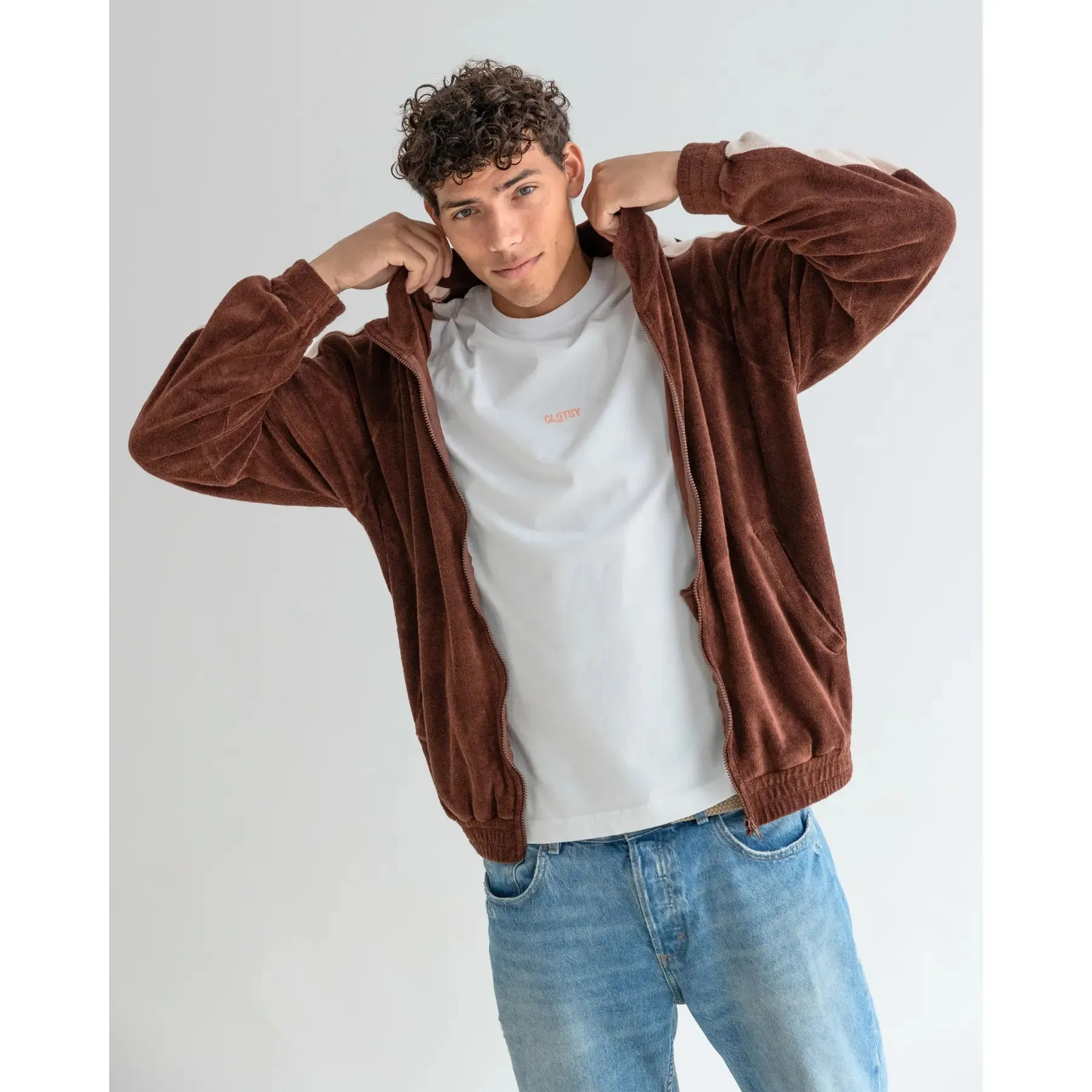 Chaqueta de chándal marrón  Ohne x Clotsy