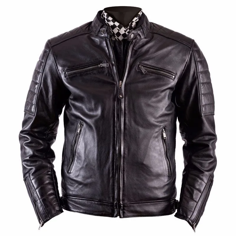 CHAQUETA DE CUERO CRUISER RAG  HELSTONS