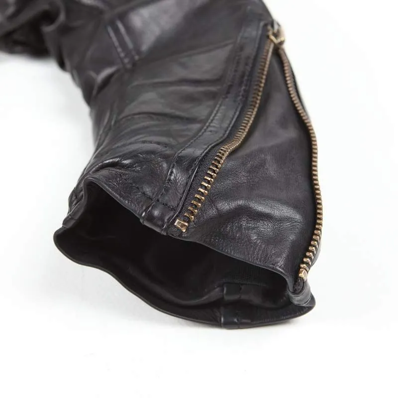 CHAQUETA DE CUERO CRUISER RAG  HELSTONS