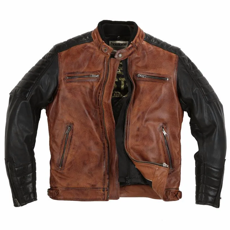 CHAQUETA DE CUERO CRUISER RAG  HELSTONS