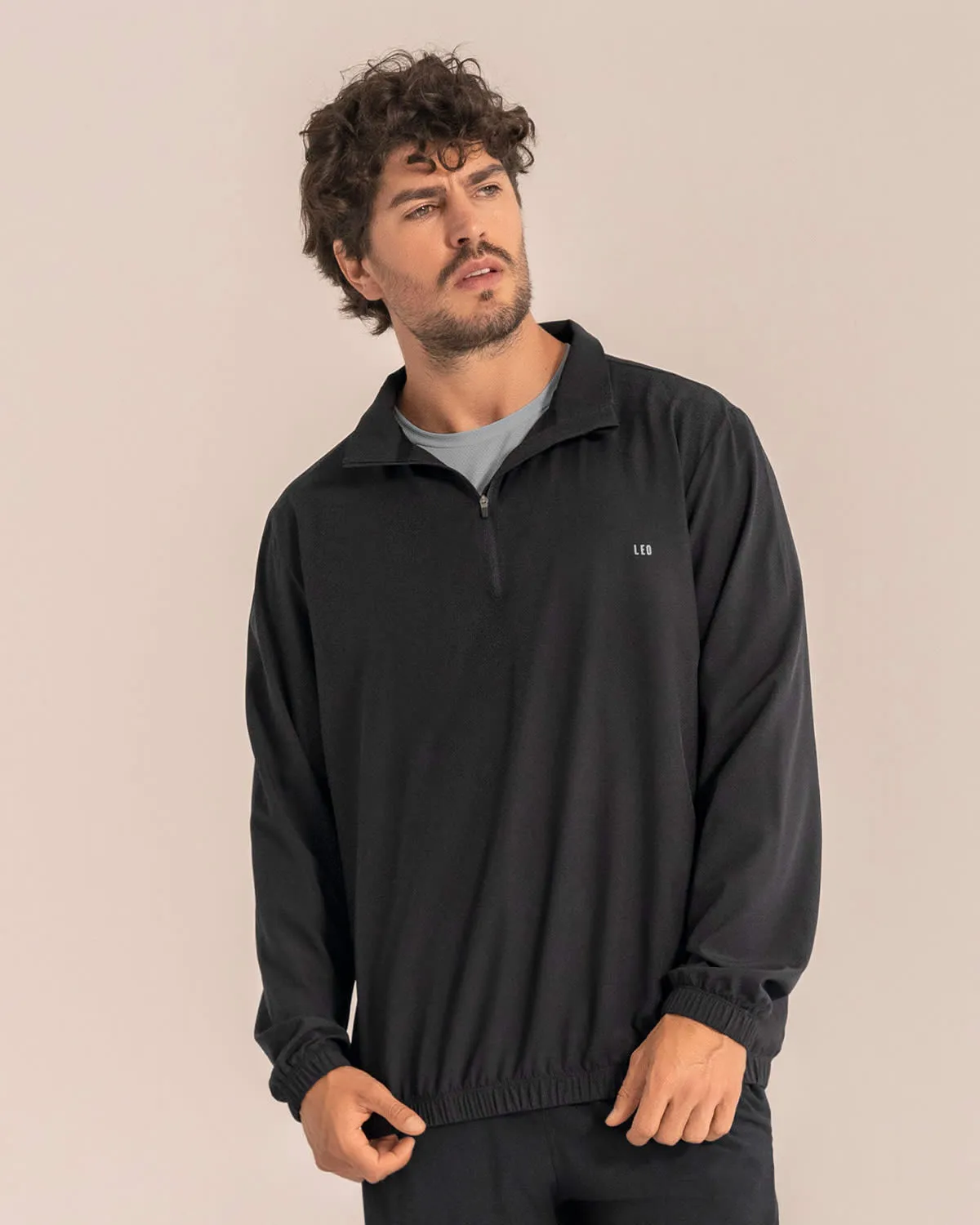 Chaqueta deportiva masculina con base textil ultrasuave y ligera