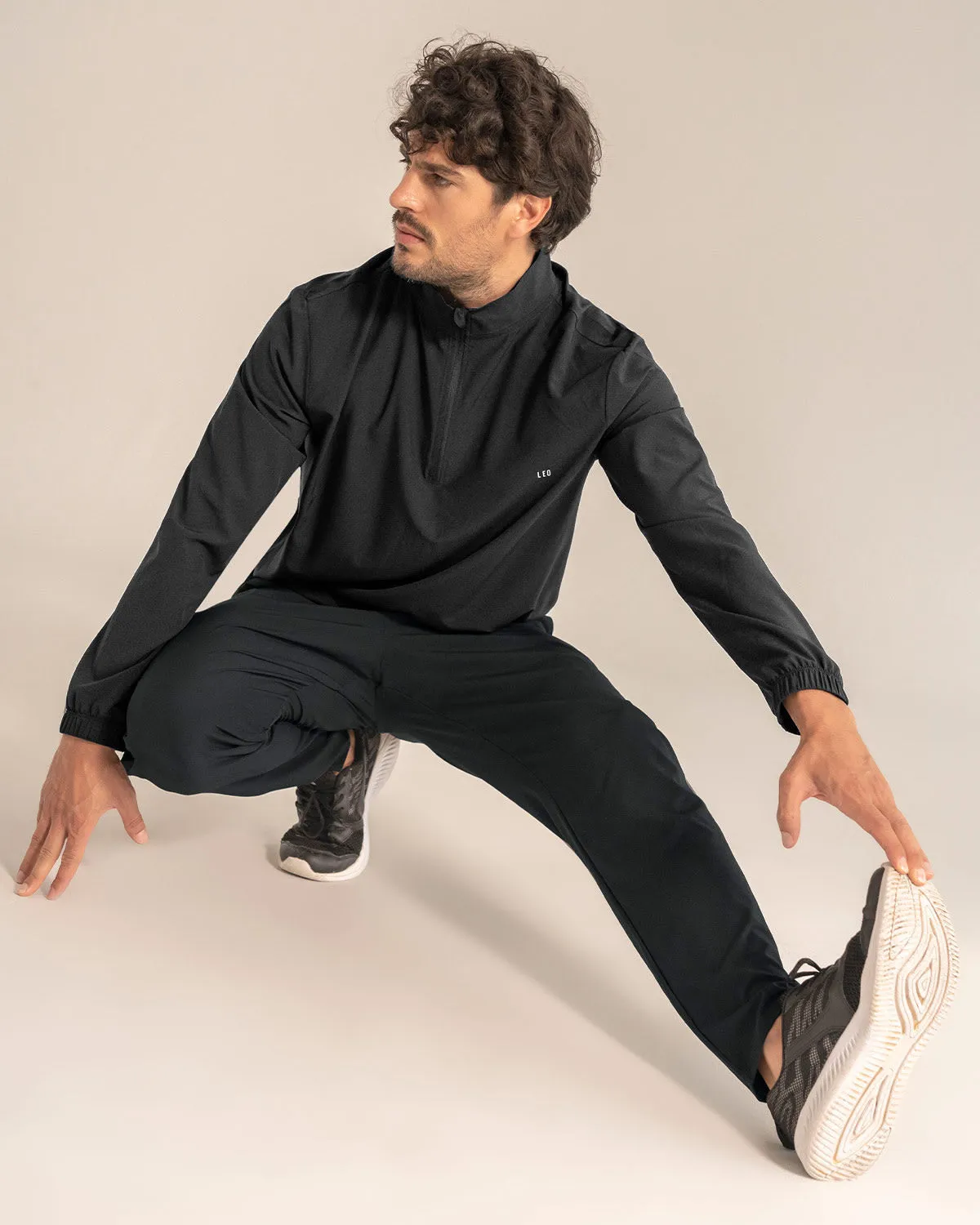Chaqueta deportiva masculina con base textil ultrasuave y ligera