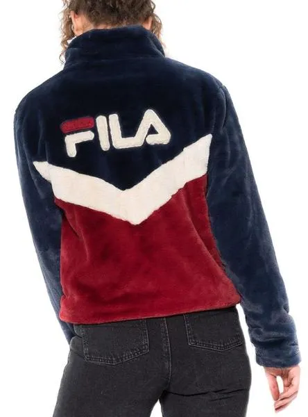 chaqueta fila charmaine marino para mujer