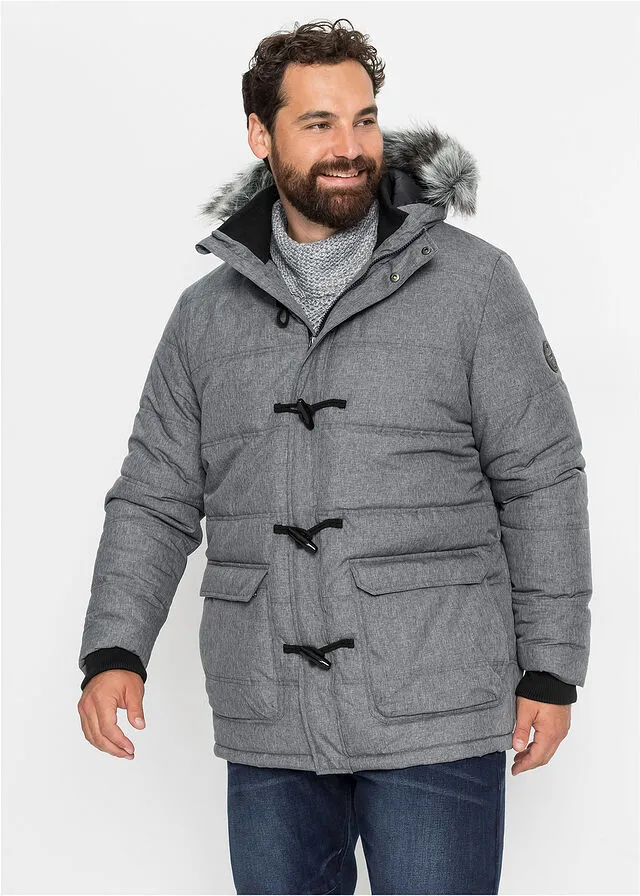 Chaqueta funcional con guateado Gris jaspeado