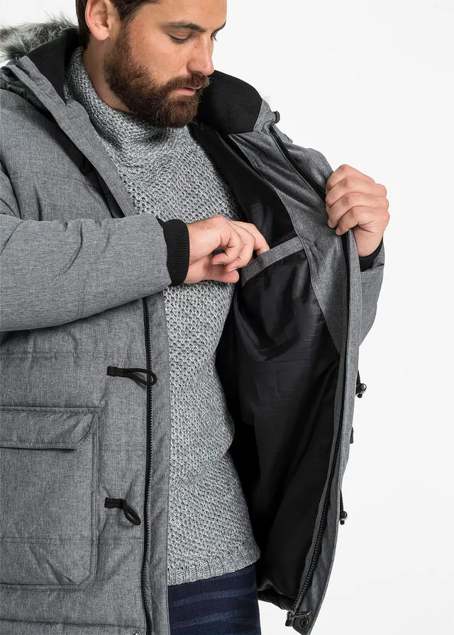 Chaqueta funcional con guateado Gris jaspeado