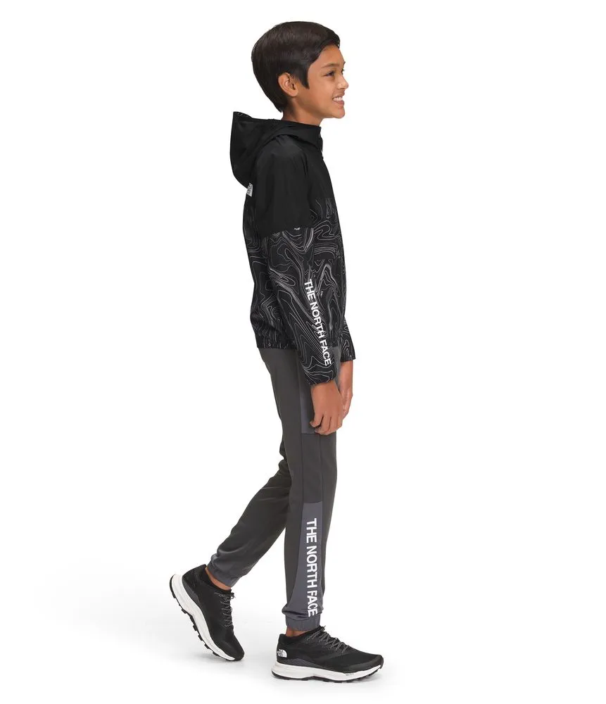 Chaqueta Printed Windwall Hoodie Negra Niño The North Face