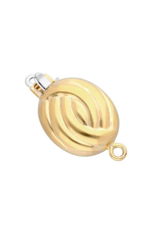 Cierre collar oro, forma caramelo. 037_073