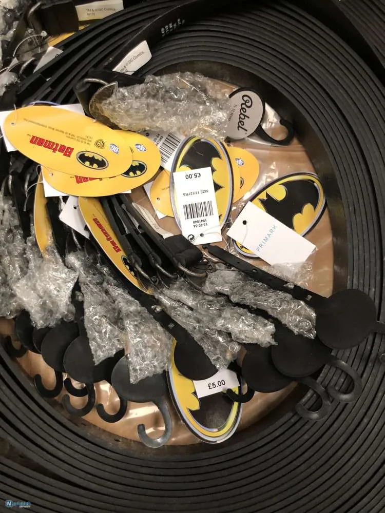 Cinturones para niños Batman Superman de Primark UK Nuevo con etiqueta