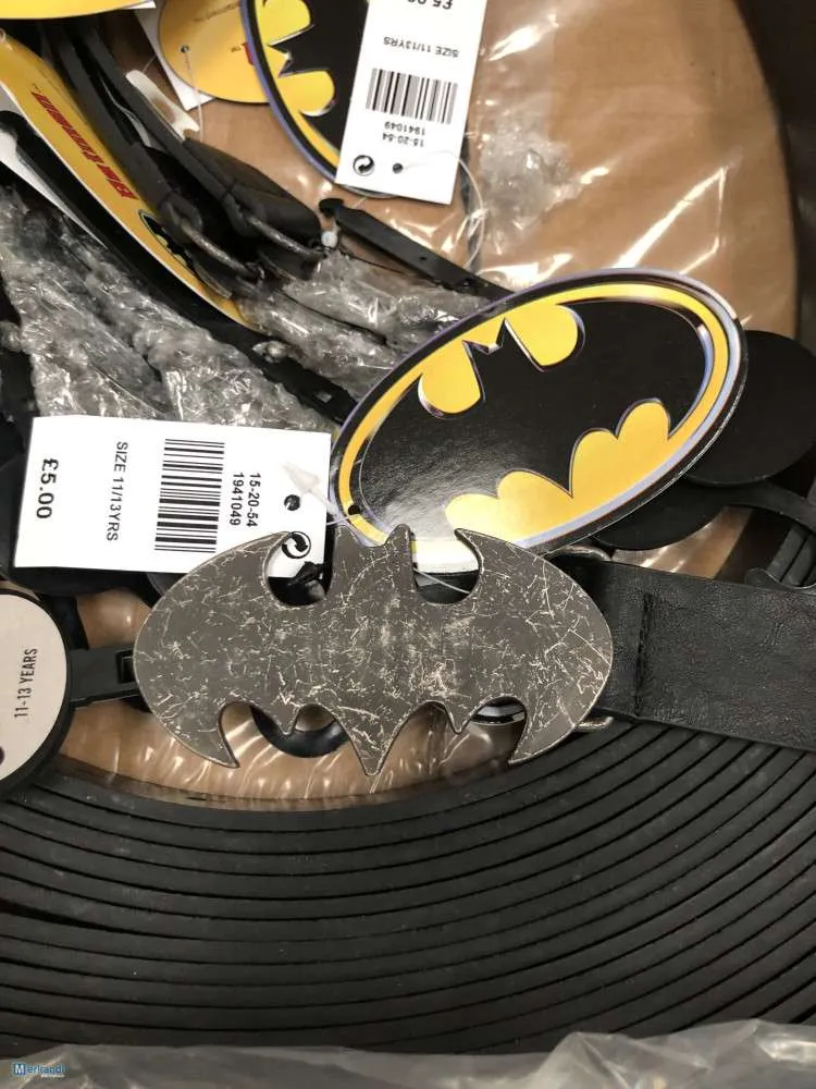 Cinturones para niños Batman Superman de Primark UK Nuevo con etiqueta