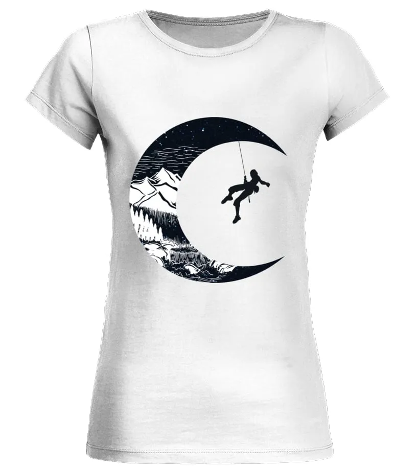 CLIMBING MOON Camiseta cuello redondo Mujer
