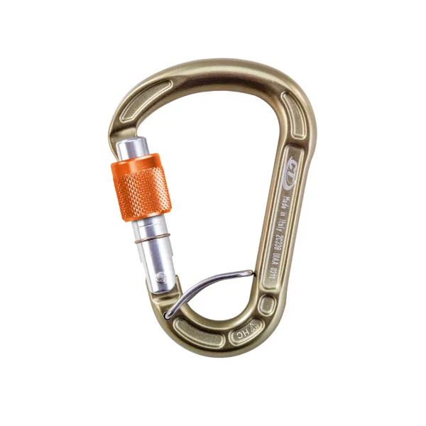 CLIMBING TECHNOLOGY CONCEPT SGL HARD COATING SCREW GATE + SPRING