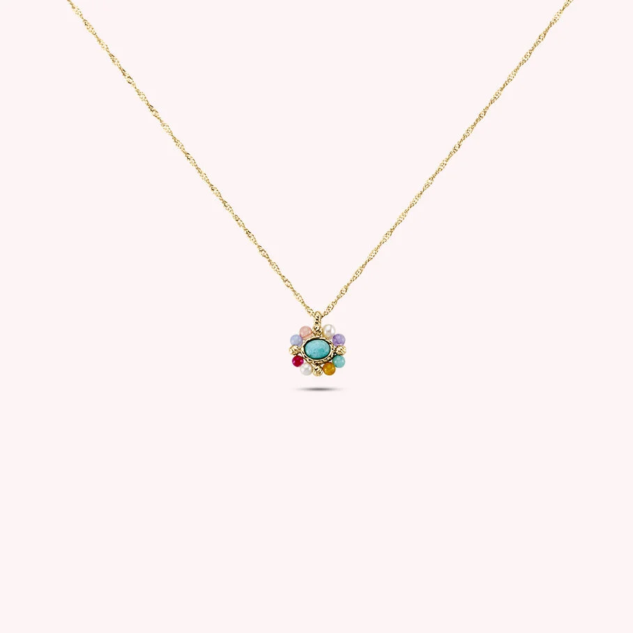 COLLAR ARLEQUíN MULTICOLOR ORO 02681155256