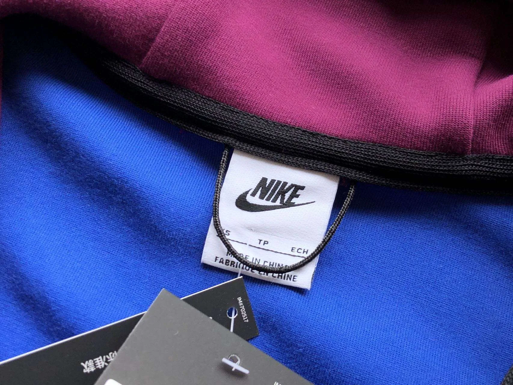 Conjunto de Chándal Nike Tech Fleece – Morado/Azul