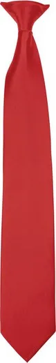 CORBATA SATINADA CON CLIP