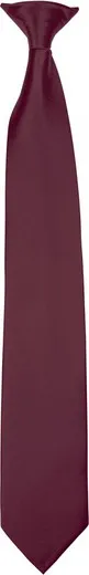 CORBATA SATINADA CON CLIP