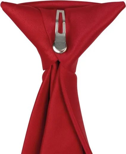 CORBATA SATINADA CON CLIP