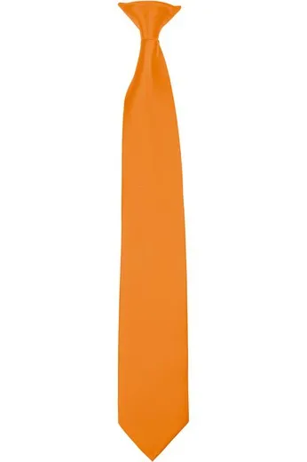 CORBATA SATINADA CON CLIP