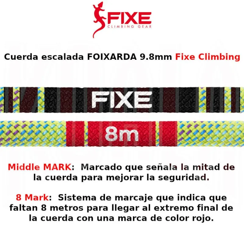 Cuerda escalada FOIXARDA 9.8mm 50mts. Fixe Climbing
